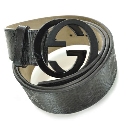 gucci belt black mens|black Gucci imprime belt.